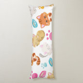 Coussins Longs Motif De Chats, Chats Mignons, Kitty, Chatons, Paw (Dos (Vertical))