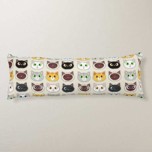 Coussins Longs Motif de chats mignons (Dos)