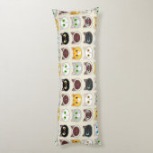 Coussins Longs Motif de chats mignons (Dos (Vertical))