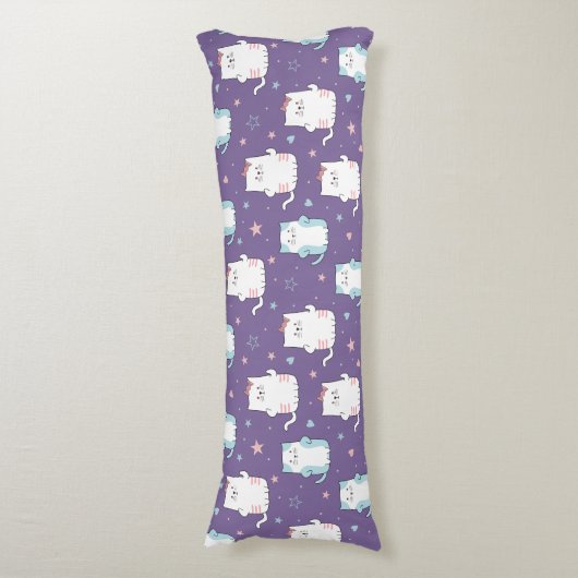 Coussins Longs Motif de chats mignons (Devant (Vertical))