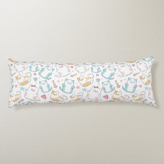Coussins Longs Motif de chats mignons (Dos)