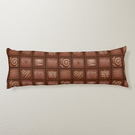 Coussins Longs Motif de chocolat (Dos)