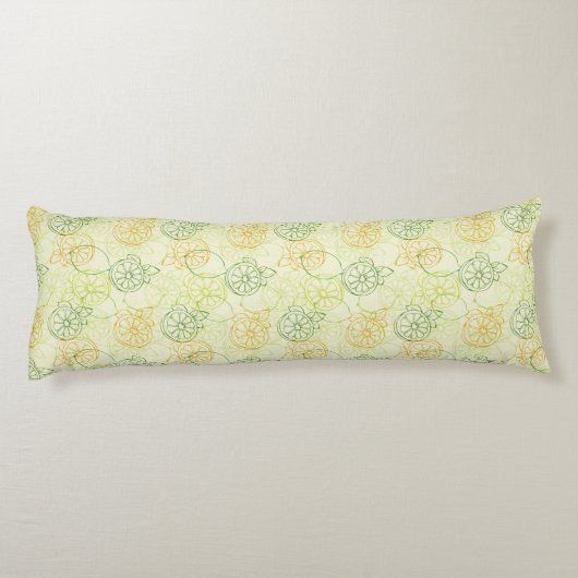 Coussins Longs Motif de citron (Dos)