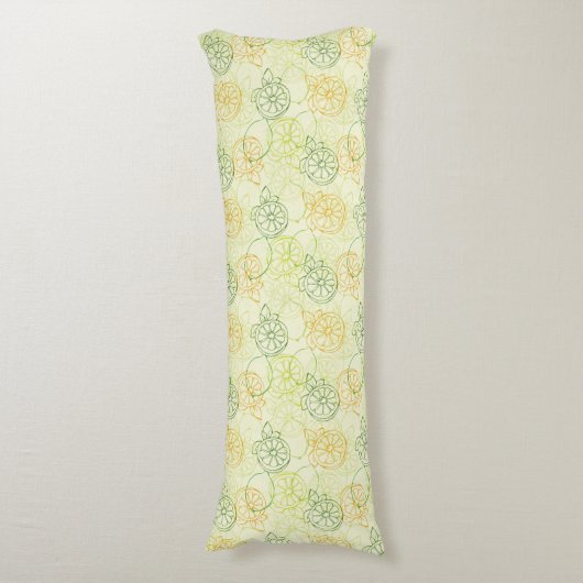 Coussins Longs Motif de citron (Devant (Vertical))