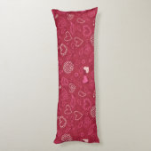 Coussins Longs Motif de coeur (Dos (Vertical))
