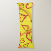 Coussins Longs Motif de coeur (Devant (Vertical))
