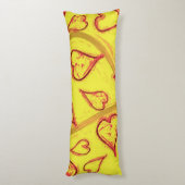 Coussins Longs Motif de coeur (Dos (Vertical))