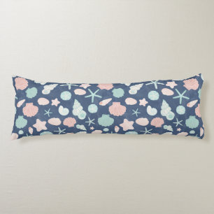 Coussins Longs motif de coquillages
