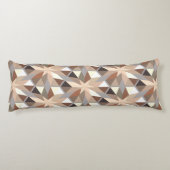 Coussins Longs Motif de couleurs naturelles géométriques (Dos)