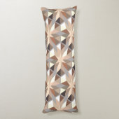Coussins Longs Motif de couleurs naturelles géométriques (Dos (Vertical))
