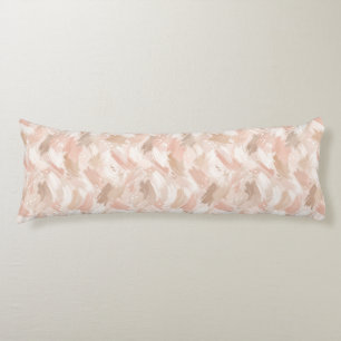 Coussins Longs Motif de coup de pinceau abstrait
