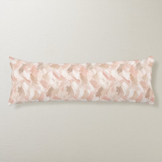 Coussins Longs Motif de coup de pinceau abstrait (Devant)
