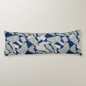 Coussins Longs Motif de coupure de journal 01x4.b DBlue (Dos)