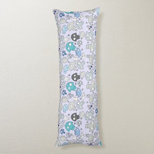 Coussins Longs Motif de crâne (Dos (Vertical))