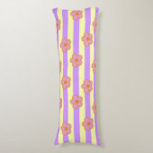 Coussins Longs Motif de de fleurs Vintages rétro (Devant (Vertical))