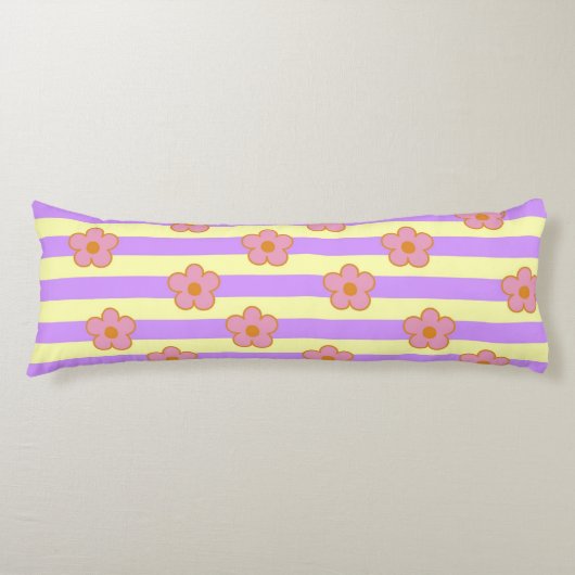 Coussins Longs Motif de de fleurs Vintages rétro (Devant)