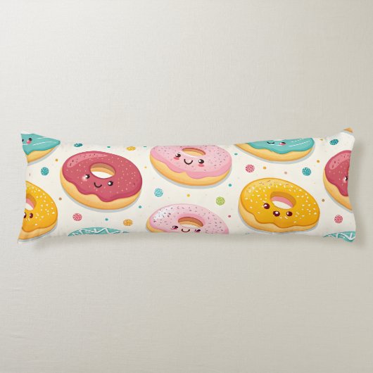 Coussins Longs Motif de Donuts (Devant)
