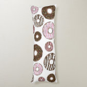 Coussins Longs Motif De Donuts, Donuts Roses, Donuts Brown (Dos (Vertical))