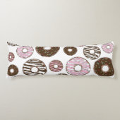 Coussins Longs Motif De Donuts, Donuts Roses, Donuts Brown (Devant)