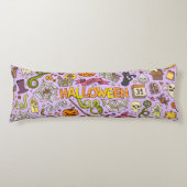 Coussins Longs Motif de doodle Halloween mignon (Devant)