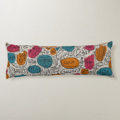 Coussins Longs Motif de Doodle Seamles (Dos)