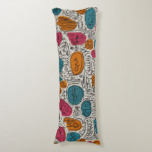 Coussins Longs Motif de Doodle Seamles (Devant (Vertical))