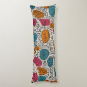Coussins Longs Motif de Doodle Seamles (Dos (Vertical))