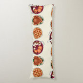 Coussins Longs Motif de fête d'Action de grâce - Turquie, tarte & (Devant (Vertical))