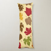 Coussins Longs Motif de feuille d'automne (Dos (Vertical))