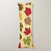Coussins Longs Motif de feuille d'automne (devant Vertical)