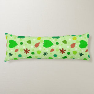 Coussins Longs 🌱 Motif de feuille Formes abstraites de la nature