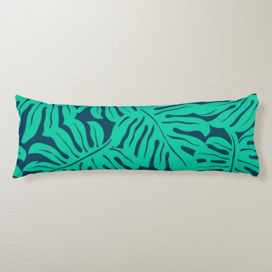 Coussins Longs Motif de feuilles (Devant)