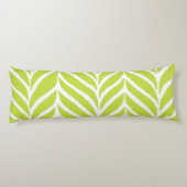 Coussins Longs Motif de feuilles de palmier vert chartreuse (Dos)