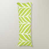 Coussins Longs Motif de feuilles de palmier vert chartreuse (Devant (Vertical))