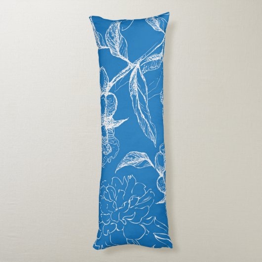 Coussins Longs Motif de fleurs (Dos (Vertical))