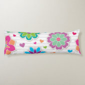 Coussins Longs Motif de fleurs (Dos)