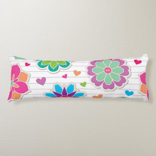 Coussins Longs Motif de fleurs (Devant)