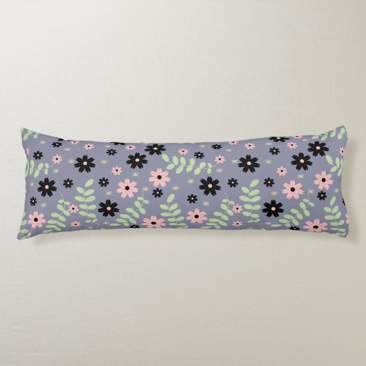 Coussins Longs motif de fleurs de cerisier (Devant)