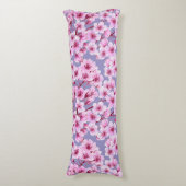 Coussins Longs Motif de fleurs de cerisiers (Devant (Vertical))