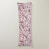 Coussins Longs Motif de fleurs de cerisiers (Devant (Vertical))