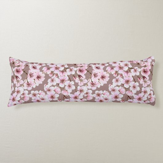 Coussins Longs Motif de fleurs de cerisiers (Devant)