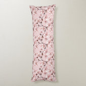 Coussins Longs Motif de fleurs de fleurs de cerisier (Dos (Vertical))