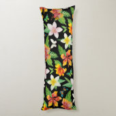 Coussins Longs Motif de fleurs et papillons tropicaux (Dos (Vertical))
