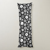 Coussins Longs Motif de fleurs monochromes (Dos (Vertical))