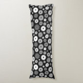 Coussins Longs Motif de fleurs monochromes (devant Vertical)