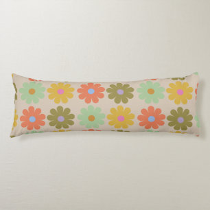 Coussins Longs Motif de fleurs pastel vintage simple