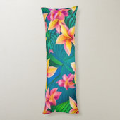 Coussins Longs Motif de fleurs tropicales hawaïennes (Dos (Vertical))