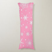Coussins Longs Motif de flocon de neige (Devant (Vertical))