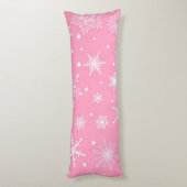 Coussins Longs Motif de flocon de neige (Dos (Vertical))