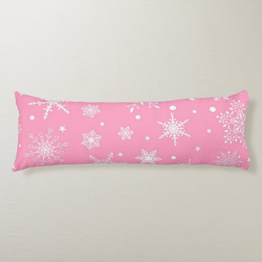 Coussins Longs Motif de flocon de neige (Devant)